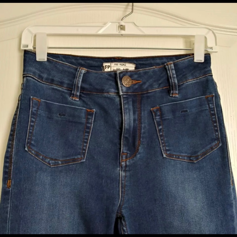 Free people high rise skinny jeans boho sz25 - Picture 1 of 9